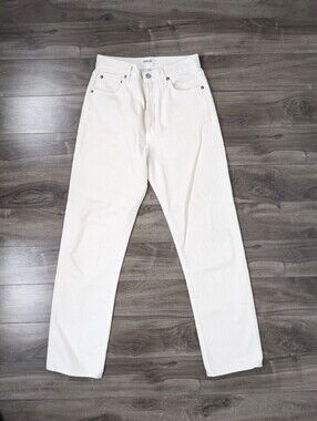 Agolde Women's Jeans Cream Coloured 90's Pinch Size 26